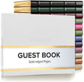 Gallery Leather Guest Book - Great for Wedding, Reception, Baby and Bridal by GalleryLeather