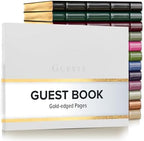 Gallery Leather Guest Book - Great for Wedding, Reception, Baby and Bridal by GalleryLeather