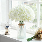 120Pcs White Hydrangea Artificial Flowers Bulk，Realistic Silk Fake Flowers with Stems，Faux Hydrangea Flowers for Wedding Home Decor Centerpieces Living Room Garden Party Baby Shower Decoration - Image 3