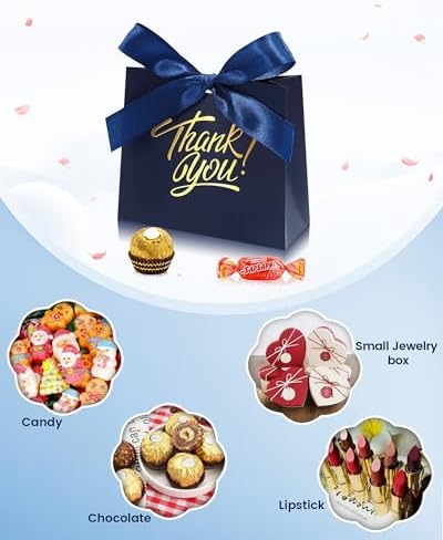 DOYIDE 120 Pack Small Thank You Gift Bags, Party Favor Bags with Bow Ribbon - Image 4