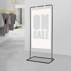 Adjustable Wedding Welcome Sign Stand, 31.5*19.7*68.9in Heavy Duty Easel Stand for Sign with Exquisite Leather Buckles, Wedding Sign Holder, Metal Floor Standing Easels for Poster Display - Image 3