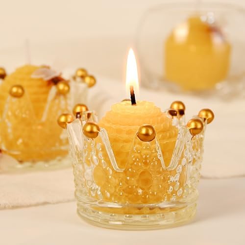DEYBBY Natural Beeswax Candles Bulk Set of 12, Small Bees Wax Votive Candles with Little Bee Decorations as Housewarming Birthday Event Gift Party Favor (Yellow) (Pack of 2) - Image 6