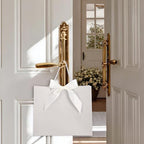 Silkfly 24 Pcs Paper Gift Bags with Handles & Bow Ribbon, Ivory - Image 7