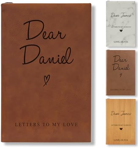 On The Rox Personalized Love Letter Journal - Letters to My Husband - Thoughtful Valentine’s Gift for Husband - Elegant Leatherette Gift - Unique Keepsake Notebook for Letters to My Love by OnTheRox