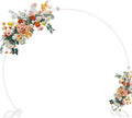 Fomcet Round Backdrop Stand White 7.2ft Circle Arch Metal Wedding Arch by Fomcet