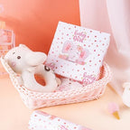 WRAPAHOLIC Jumbo Baby Girl Wrapping Paper - 30 Inch x 100 Feet Jumbo Roll - Adorable Pink Elephant Design for Baby Shower, Party, Holiday - Image 7
