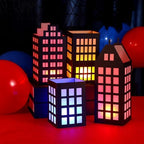 Rossesay 12 Pcs Hero City Lantern Table Centerpiece for Hero Party Decor - Image 6