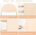Spandex Fitted Wedding Arch Cover Set of 3 Beige Arch Backdrop Cover 4ft 5ft 6ft Arches Backdrop Frame Covers Chiara Arched Covers Stretchy Backdrops for Gender Reveal Baby Shower Balloon Decor - Image 5