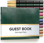 Gallery Leather Guest Book - Great for Wedding, Reception, Baby and Bridal by GalleryLeather