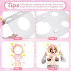 6 Sets Blindfolded Feed Me Shower Games Feed The Funny Blindfolded Food Feeding Board Gender Reveal Game Activities for Guests Photo Booth Props Family Reunion Party Supplies(Female) - Image 3