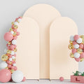 Wokceer Beige Arch Backdrop Cover, Arch Covers Stretchy Backdrop Set of 3 by Wokceer