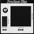 60 Pcs Black Linen-Feel Paper Napkins with Built-in Flatware Pocket, Pocket Linen Napkin Prefolded Cloth Like Paper Napkins Bulk for New Year Silverware Birthday Bathroom Weddings Party (Pack of 2) - Image 2