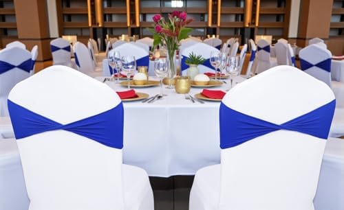 MDS Pack of 250 Spandex Chair Sashes Without Slider Buckles – Royal Blue - Image 6
