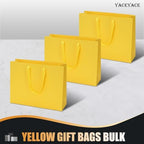 YACEYACE Yellow Gift Bags Bulk, 20 Pack Yellow Gift Bags with Handles - Image 6