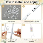 Easel Stand for Sign, Elegant, White, 1 Pcs - Image 3