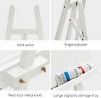 MEEDEN Art Easel Stand for Display: Adjustable Wooden Stands for Sign - A Frame Painting Easel for Canvas up to 60" for Artist Adults Drawing Picture Poster - White - Image 4