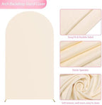 Wokceer 7.2FT Arch Backdrop Stand and Cover Set,Arch Stand with Beige Cover - Image 4