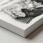 callie Custom Wedding Sketch Portrait Canvas from Photo, Personalized Canvas Picture Poster Wall Art Decor, Customized Gifts for Newlywed Couple, Bride, Groom - Image 6