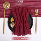 fani 100 Pack Gauze Cheesecloth Napkins, 20 x 20 in, Burgundy - Image 4