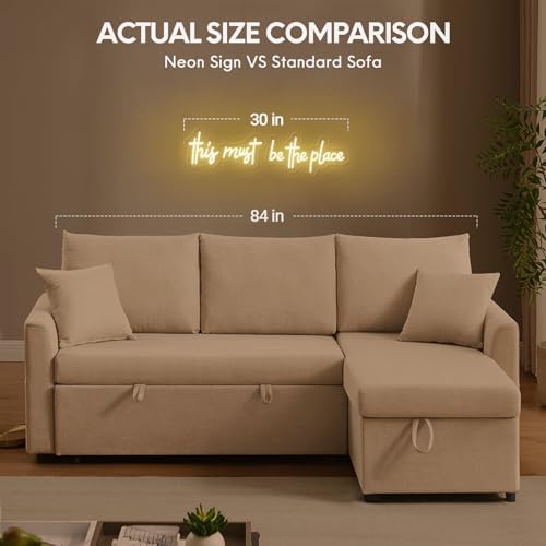 32×8 Inch Large This Must Be The Place Neon Signs - Image 2
