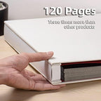 Large Photo Album Self Adhesive 4x6 5x7 3x5 8x10 Scrapbook Magnetic Album DIY Scrap Book Length 13 x Width 12.8 (Inches) 120 Black Sticky Pages Linen Cover DIY Photo Album(White) - Image 4