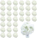 AVIVIHO 65pcs White Flowers Hydrangea Artificial Flowers Bulk Ivory White Fake Flowers Faux Hydrangea Silk Flowers with Stems Perfect for Weddings Centerpieces Wreath Home Garden Party Decoration by Aviviho