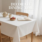DRESSMAKER 10 Pack White Table Cloth Rectangle 60X102 Inch Fit 6FT Table - Image 6