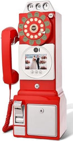 RetroVox Video & Audio Guest Book Wedding Phone Guestbook Creative Easy to Use & Fun Engagements Anniversaries Baby Showers Graduation (B Red) by ChooseaFunAudioGuestbookforYourEvent