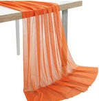 Pack of 15 Yard Chiffon Drapery Fabric, 60" Wide, Multiuse - Orange by MDS