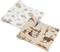 Sweet Jojo Designs 2-Piece Baby Muslin Swaddle Blanket Set (Western Cowboy) for Boys, Infant Nursery, Lightweight Cotton Blanket for Newborns (Cow Print, Wild West, Southern Charm, Country, Horse) by SweetJojoDesigns