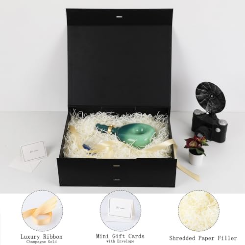 Black Extra Large Gift Box 16.5x13x5.3 In Extra Large Gift Boxes with Lids - Image 2