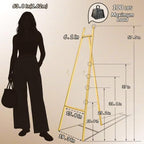 57.5" Tall Gold Metal Easel Stand for Sign,Heavy Duty Art Easel with Adjustable Chain,Tripod Structure,4-Level Height—Easels for Wedding Welcome Sign Holder,Baby Shower Poster,Birthday Party,Posters - Image 3