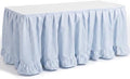 Flutesan 14 ft Blue Gingham Table Skirt for Rectangle Tables by Flutesan