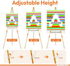 JEAWIWI 7 Pcs Lightweight Easel Stand, 66 Inch, Gold, with Portable Bags - Image 4