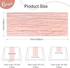 12 Pack Dusty Pink Cheesecloth Table Runner Boho Gauze Home Decor - Image 2