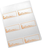 Scribble Vintage Swirl Printable Place Cards, Orange, Set of 150 (25 Sheets - Image 3