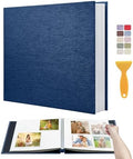 Large Photo Album Self Adhesive Scrapbook Album for 4x6 5x7 8x10 Pictures DIY Photo Book for Wedding, Anniversary, Christmas, Baby Shower, Ideal for Preserving Precious Moments by HoneyTolly