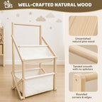 Wooden Baby Shower Crate Closet, Large Personalized Baby Gifts Basket - Image 6