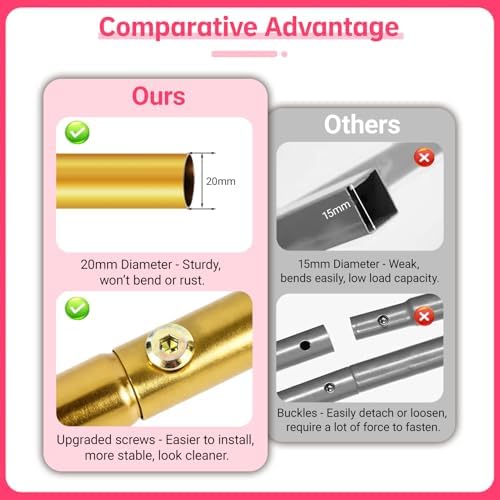 7.2FT Arch Backdrop Stand, Gold Metal Arch Stand for Wedding - Image 4