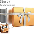 LIFELUM Gold Magnetic Gift Box for Birthday Presents, 13.85"x8.35"x4.45" - Image 4