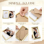 Mifoci 15 Pcs Wedding Frame for Seating Chart Board Display, Gold Silver Welcome Please Find Your Seat Sign, 6 & 7 Inch Frame Table Seating Chart Display for Baby Shower Wedding Reception Decorations - Image 5