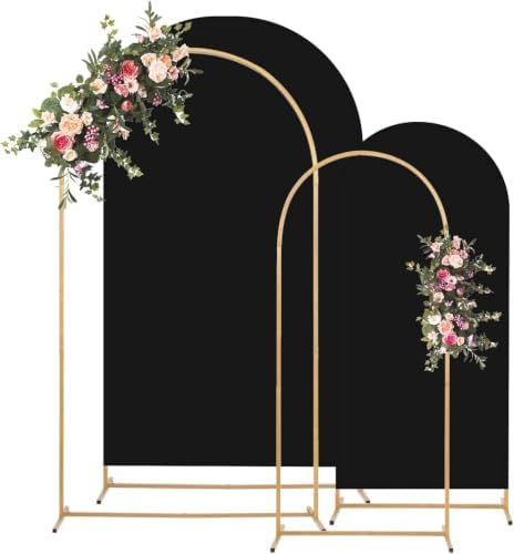 Toolterritary Metal Arch Backdrop Stand and Cover Set, 7.2FT, 6FT Party Backdrop, Easy to Assemble, Backdrop Stand for Parties, Birthday, Baby Showe by Unknown