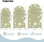 One Silly Goose Arch Backdrop Cover 6FT Daisy Flower Green Arch Stand Cover for Baby Shower 1st Birthday Party Decorations - Image 4