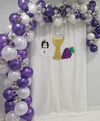 Poise3EHome White Sequin Backdrop Curtain,4 Panels 2FTx8FT Glitter Background for Party Birthday Party Baby Shower Wedding Christmas Thanksgiving Halloween Holiday Festival Decor - Image 4