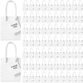 Sherr 100 Pcs White Mini Paper Gift Bags with Handles, White Tags by Sherr