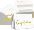 200 PCS Congratulations Cards with Envelopes, 4x6 Inch Gold Foil Lettering by UZLUbuywithconfidence