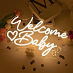 Britrio Welcome Baby Neon Sign for Baby Shower Gender Reveal Party Backdrop - Image 6