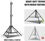 BEIYANG 6.5x10 FT Backdrop Stand, Adjustable Photo Background Stand Support kit with Carry Bag for Parties, Decoration, Wedding, Photo Video Studio Shooting - Image 6