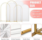 Set of 3 Stretchy Wedding Arch Backdrop Covers, 7.2FT, 6.6FT & 6FT - Image 3