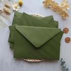 50PCS A7 Olive Green Envelopes, 5.3×7.6 Inch Envelopes - Image 6